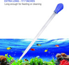 17 7inch Aquarium Siphon fish Feeder tank Cleaner coral Feeding Tube water Chang