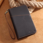 Polare Full Grain Leather Passport Holder Cover Case For Men And Women Rfid Bloc