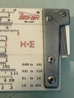 Vintage Keuffel   Esser K e Deci-lon 10 68 1100 Slide Rule   Leather Case Nice