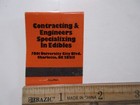 Matchbook Matches The Sandwich Construction Company Charlotte Nc 20 Strike
