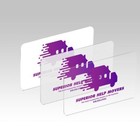 1000 Frosted Plastic Business Cards Print Full Color On 20pt With Round Corners