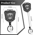 2 Pack Heavy Duty Retractable Keychain With Belt Clip Retractable Id Badge