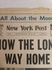 Rare 1969 Apollo 11 Moon Landing Newspaper - New York Post July 21  1969