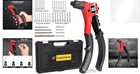 Comprehensive Rivet Gun Kit - Durable Hand Riveter With 200 Rivets And 4 Bits