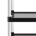Heavy Duty Utility Cart 500 Lbs Capacity 3-tier Service Cart With Wheels