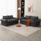Modern 2   3 Seater Fabric Sofa Couch Settee With Under Storage Furniture