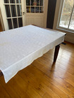 Vintage C o Railroad Chesapeake And Ohio Tablecloth Dining Car Linen Embroidered