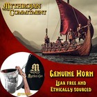 Medieval Drinking Horn With Leather Strap Bovine Ale Viking Tankard 300 Ml