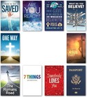 Gospel Tracts Assortment  top Ten Titles 100 Assorted Tracts-kjv-usa