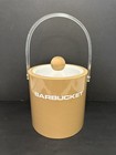 Vintage Morgan Designs Ice Bar Bucket Mid Century Modern Retro Lucite Handle Lid