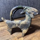 Rare Antique Vintage Cast Iron Billy Goat Ram Doorstop Door Stop Hubley Style