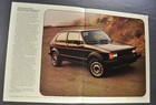 1983 Volkswagen Rabbit Gti Sedan Brochure Folder Excellent Original Vw 83