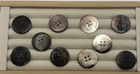 10 Medium 1   Antique Mop Mother Pearl Abalone Shell Coat Lustrous Buttons  m4 