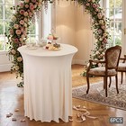 6pcs Cocktail Table Covers Round Table Cloth For Wedding Table bar banquet party