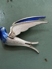 Hroar Prydz Bird Brooch Sterling Silver Enamel Norway Norwegian