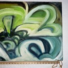 Vintage Abstract Original Hand Painted Painting By Jones Mid Century Modern
