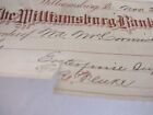 Lot Of 50 Antique Bank Checks 1890 s The Williamsburg Bank Pennsylvania