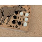 Vintage Wooden Tic-tac-toy Moose Alaska The Toy Box Handmade In Usa 1990s Read