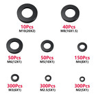 1200pcs Nylon Washer Assortment Kit M2-m10 Plastic Flat Lock Washers For Bolts