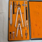 Vintage Keuffel   Esser Compass Set Apollo Drafting Tools Germany K e Case  cy