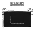 36-inch Wide 100  Cotton Apron Large Pockets Long Tiebacks For Home