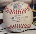 A s Chad Pinder Autograph Game Used Rbi Double 10 2 21  career Hit  352  Jsa