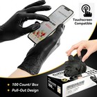 1000pcs Nitrile Gloves 5 Mil Black powder-free Food-safe Clean Disposable Glove