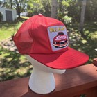 Vintage 80s Bill Elliott Coors Melling Oil Pumps Nascar Trucker Hat Red Snapback