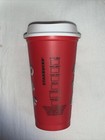 Starbucks 2019 Red Reusable Hot Cup Grande 16oz Plastic Coffee Christmas Holiday