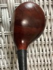 Antique Hickory Wood Shaft Very Large Head Spalding 10  Driver Golf Club D8