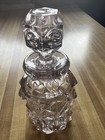 Vintage Glass Perfume liquor Decanter With Glass Stopper