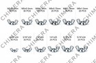 Chimera 300pc Sae   Mm Zinc   plated Carbon Steel Wing Nut Assortment Set