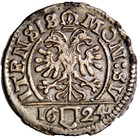 Switzerland Schwyz Schilling 1624 Exceptional For Type Silver Coin W coa