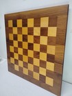 Vintage 1970s Drueke 15 x15  Model 61 Chess Board  double-sided Walnut birch 