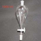 Lab Glass Separatory Funnel 250 Ml-5000 Ml  Telfon Stopcock Glass Separator