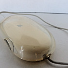 Vintage Apple Original Oem Wired Usb Pro Model Mouse For Mac Clear M5769 Tested