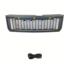 Raptor Style Black Front Grille Fit For Ford Escape 2008-2012 With Amber Light