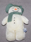 Vintage Raymond Briggs Snowman Green Hat   Scarf Plush 10  Made In Korea