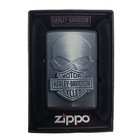 Zippo 28813 Harley-davidson Skull Black Matte Color Image