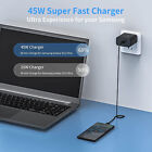 45w Usb-c Super Fast Wall Charger  6ft Cable For Samsung Galaxy S20 21 S22 S23    