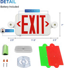 2 Pack Lediary Exit Sign W  Emergency Lights Red And Green Exit Sign Ul New  1a 
