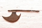 Vtg Indo Persian Tabar Battle Axe Weapon India 19  Long Solid Ceremonial Hatchet