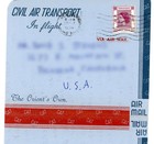 Vintage Handwritten  in Flight  Letter On Civil Air Transport Stationary  1956
