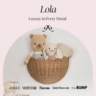 Scalloped Wicker Hanging Basket - The Original Wicker Wall Decor - Hand Woven   