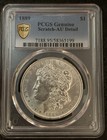 1889 Pcgs Genuine- Au Details Gold Shield  small Scratch Is To Right Of Hairbun 