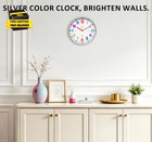 Colorful 8    Silent Learning Teaching Wall Clock For Kids Classroom                               