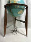 Vintage Mid Century Modern Mcm Floor Globe Wormley Dunbar Rand Mcnally 1961