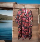 Vtg Korean Hanbok Durumagi Coat W Jacquard Silk Lining Jewel Tones K-pop