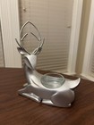 Yankee Candle Silver Reindeer Tea Light Holder With Box Christmas Holiday Gift