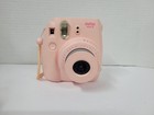 Fujifilm Instax Mini 8 Blush Pink Film Camera     Tested And Working W case